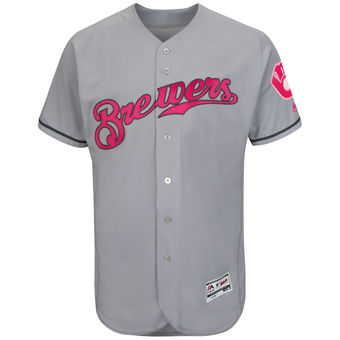 Men's Milwaukee Brewers Flex Base Custom Jersey MLBC0172